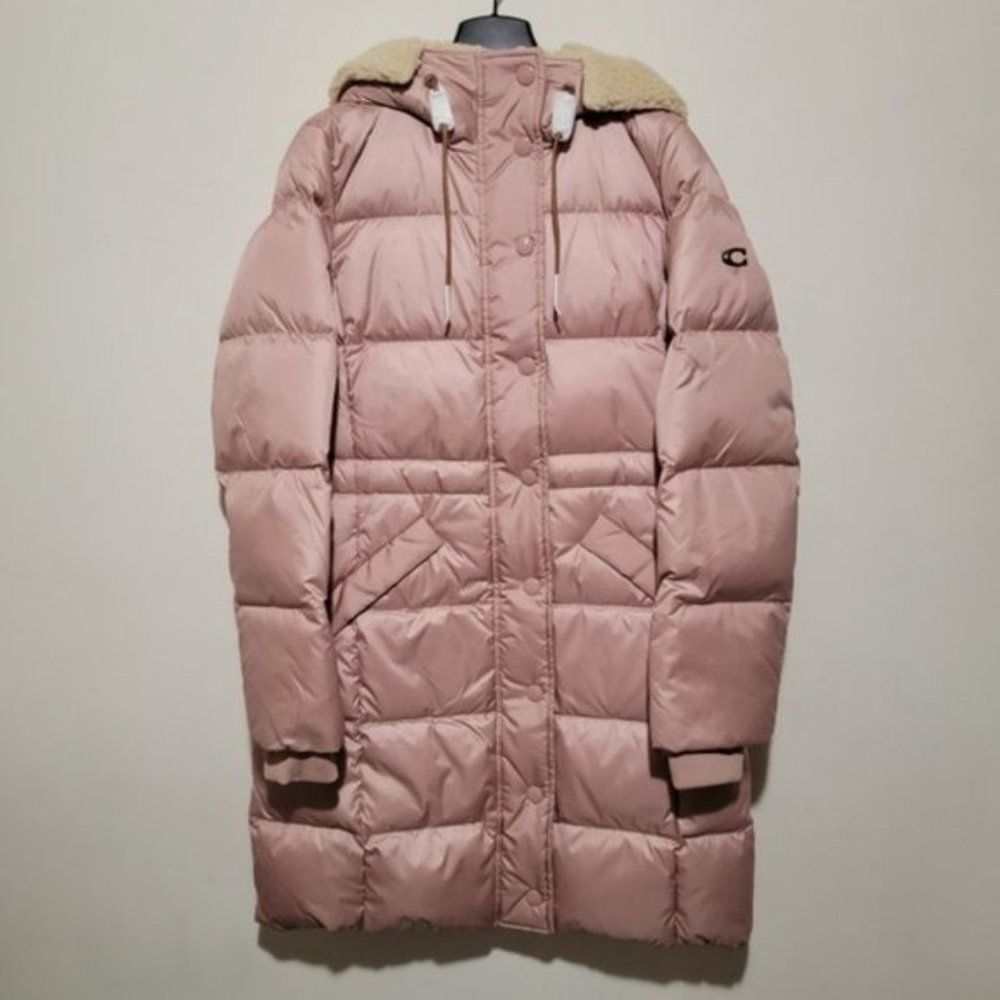 COACH LONG PUFFER ROSE - Picture 2 of 3